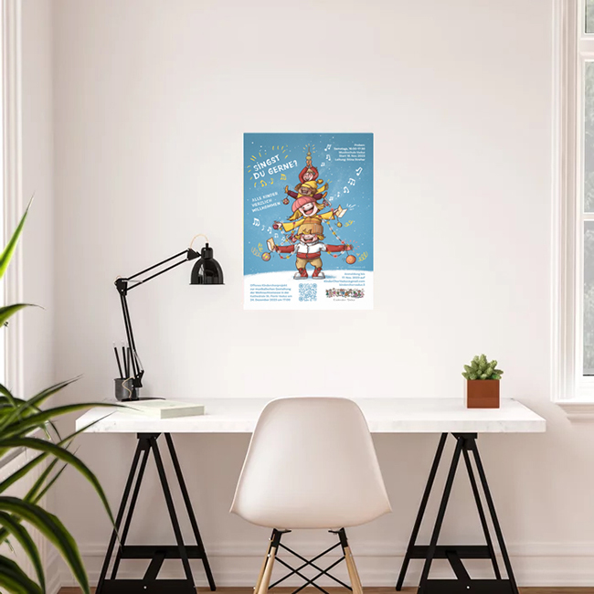 Plakat Kinderchor Vaduz by illuhouse