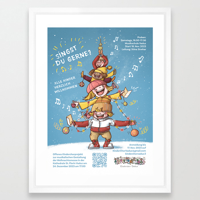 Plakat Kinderchor Vaduz by illuhouse