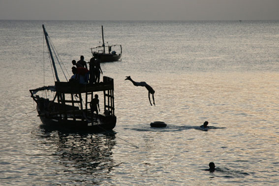 Beim Schwimmen